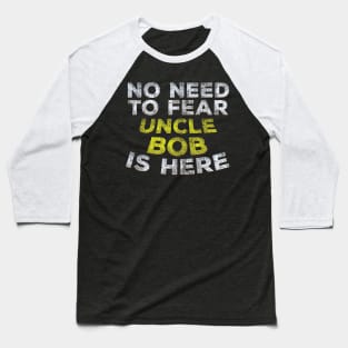 BOB Funny Uncle Gift Family Graphic Tee Name Text Baseball T-Shirt